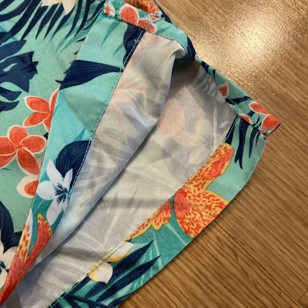 Place Sports Boys SzXL TG 14 Swim Shorts Pull on Vibrant floral pattern